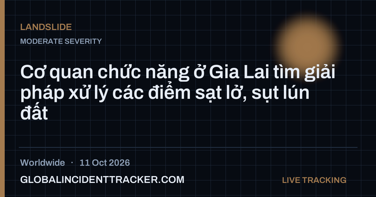 Landslide incident in worldwide on 11 October 2026 — Global Incident Tracker report card