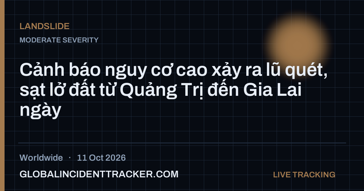 Landslide incident in worldwide on 11 October 2026 — Global Incident Tracker report card