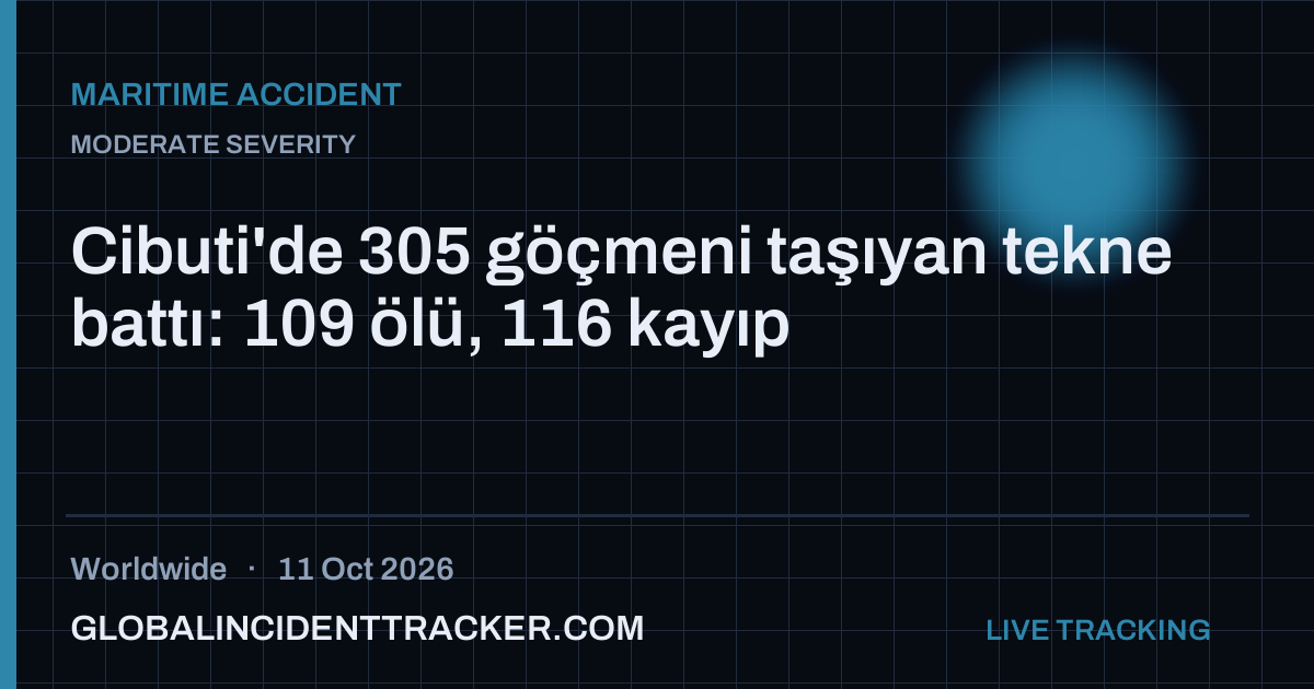 Maritime Accident incident in worldwide on 11 October 2026 — Global Incident Tracker report card