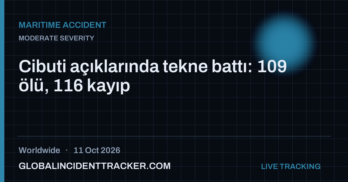 Maritime Accident incident in worldwide on 11 October 2026 — Global Incident Tracker report card