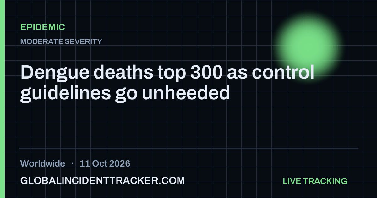 Epidemic incident in worldwide on 11 October 2026 — Global Incident Tracker report card