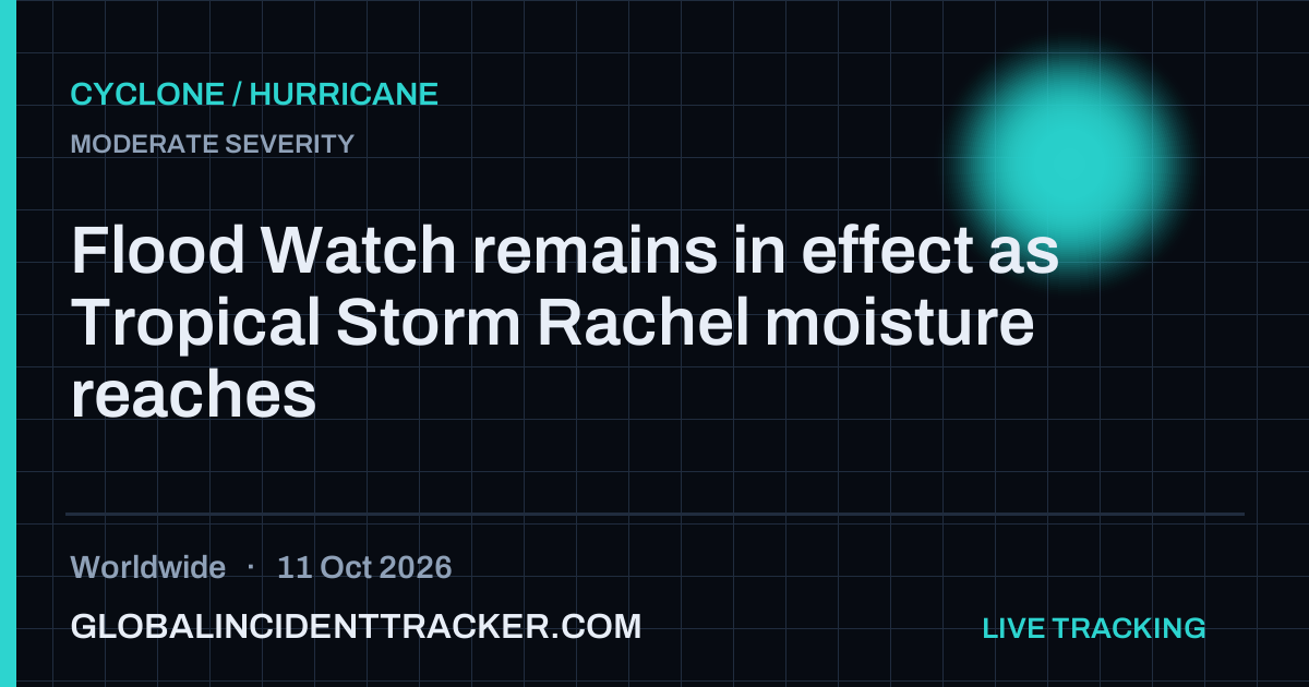 Cyclone / Hurricane incident in worldwide on 11 October 2026 — Global Incident Tracker report card