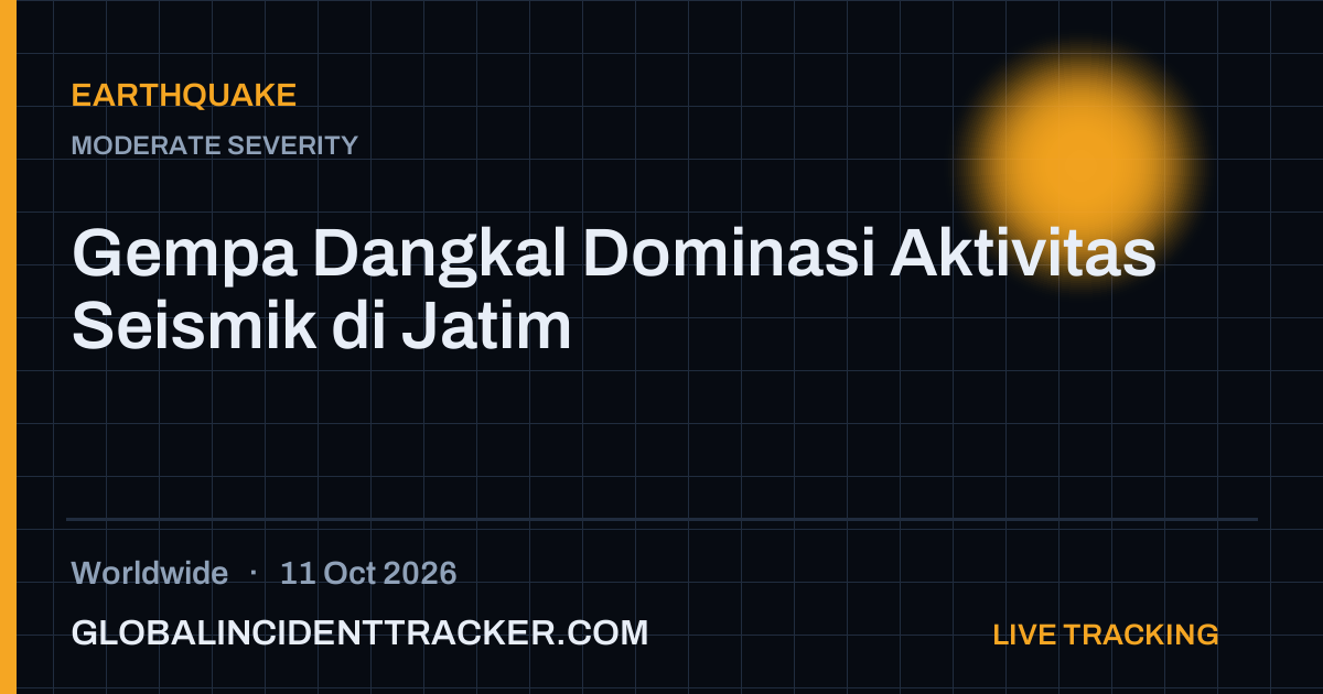 Earthquake incident in worldwide on 11 October 2026 — Global Incident Tracker report card