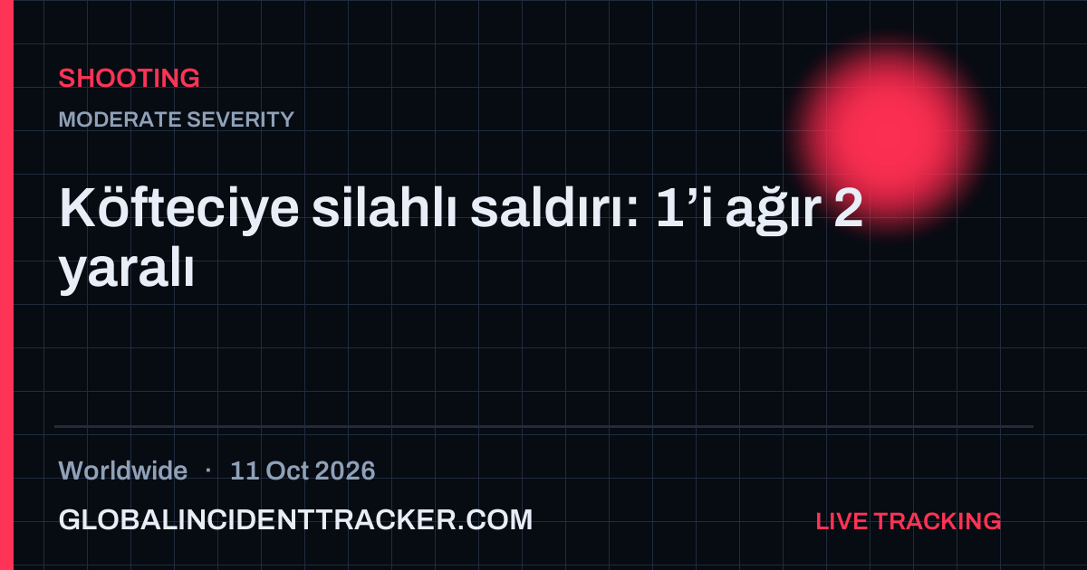 Shooting incident in worldwide on 11 October 2026 — Global Incident Tracker report card