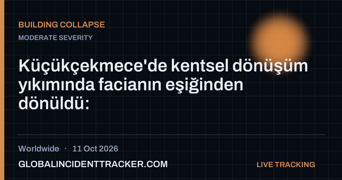 Building Collapse incident in worldwide on 11 October 2026 — Global Incident Tracker report card