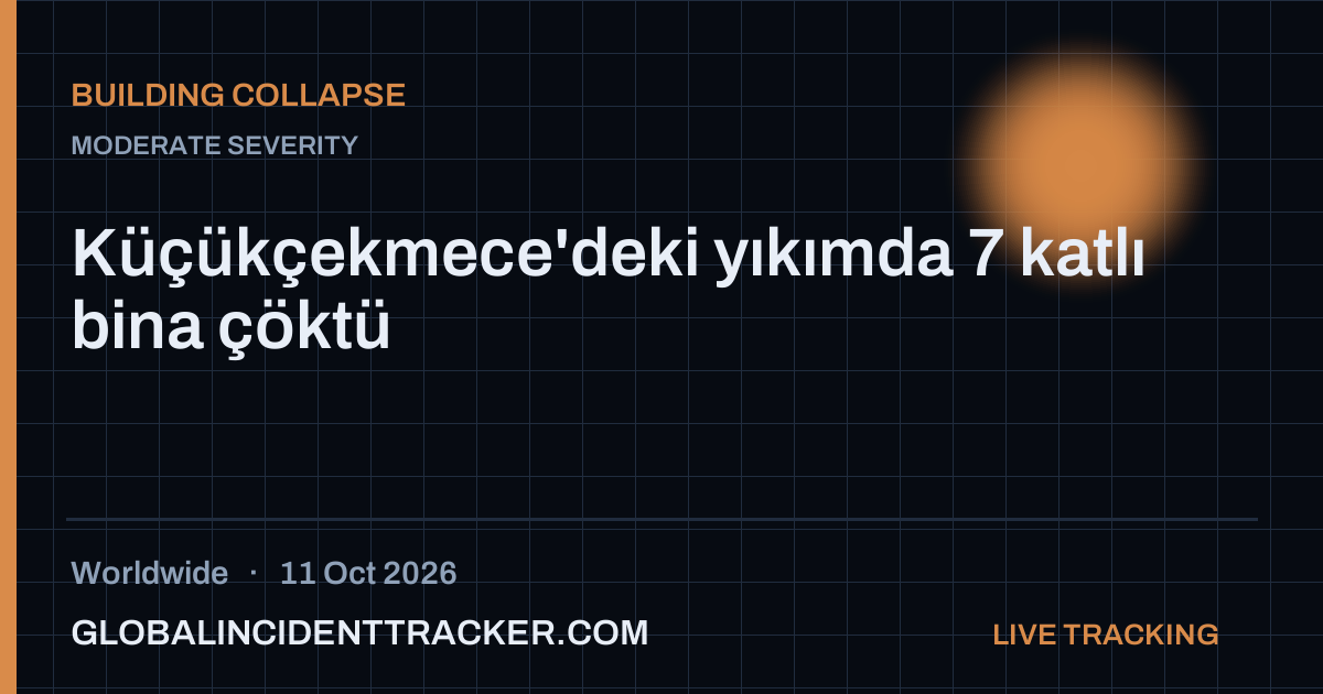 Building Collapse incident in worldwide on 11 October 2026 — Global Incident Tracker report card