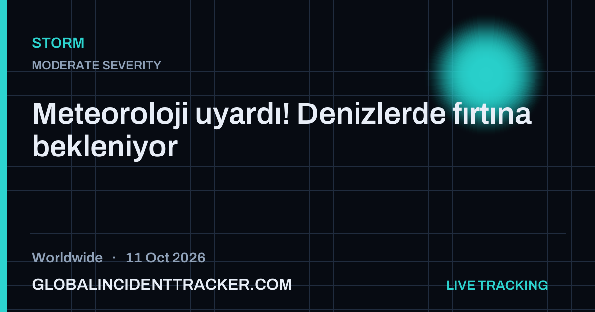 Storm incident in worldwide on 11 October 2026 — Global Incident Tracker report card