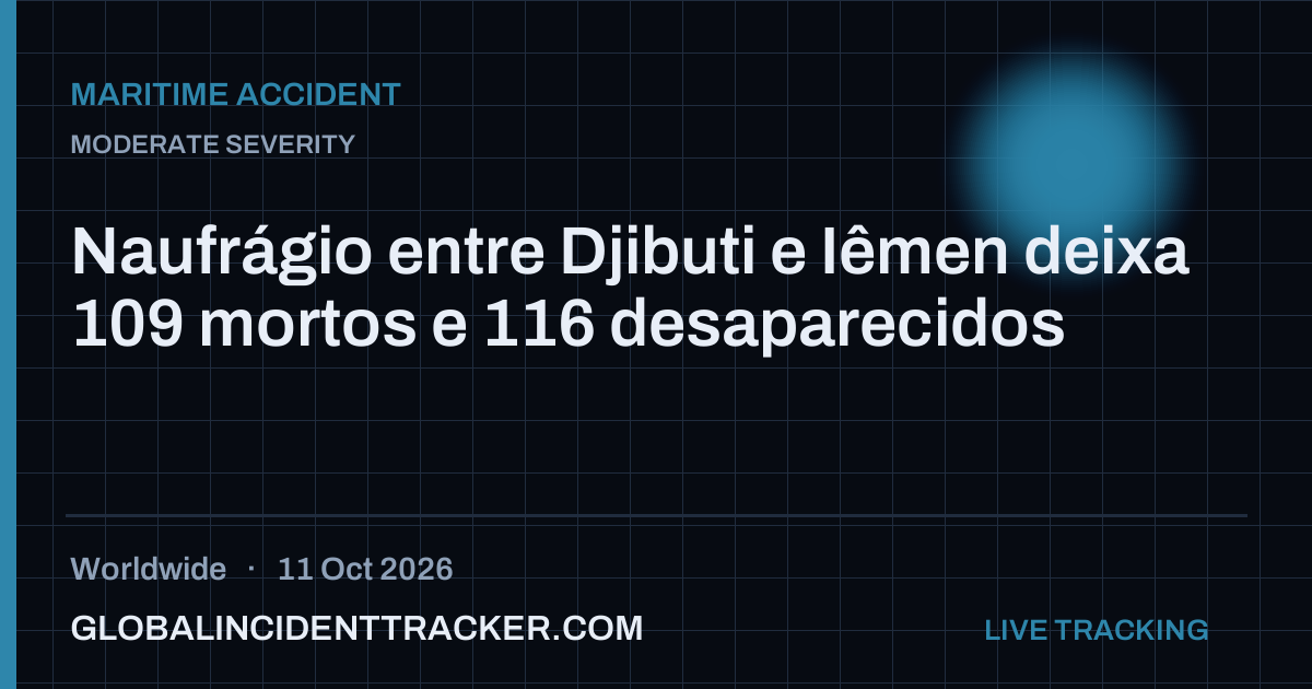 Maritime Accident incident in worldwide on 11 October 2026 — Global Incident Tracker report card