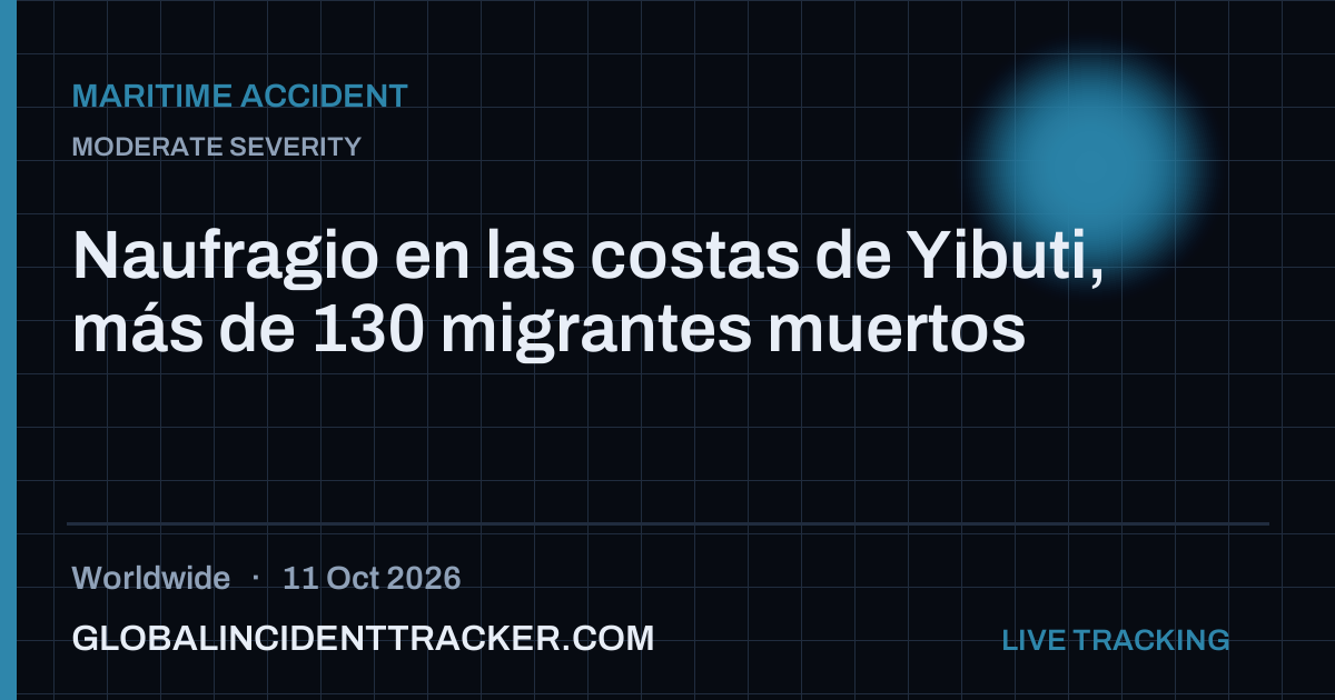 Maritime Accident incident in worldwide on 11 October 2026 — Global Incident Tracker report card