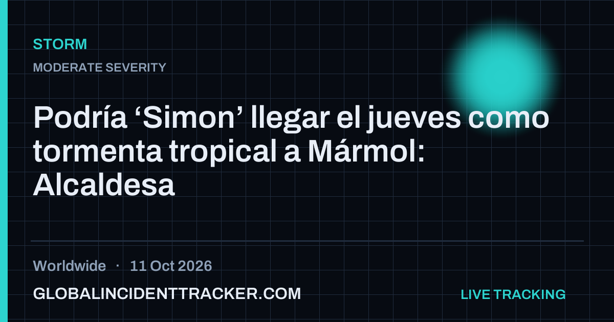 Storm incident in worldwide on 11 October 2026 — Global Incident Tracker report card
