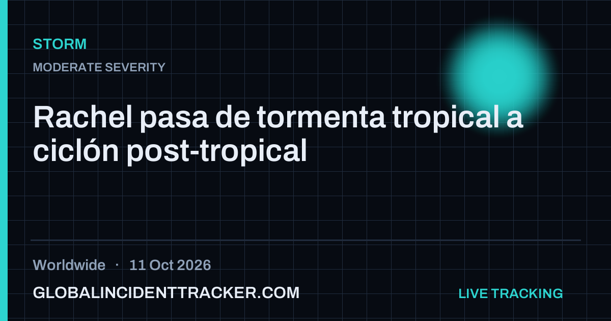 Storm incident in worldwide on 11 October 2026 — Global Incident Tracker report card