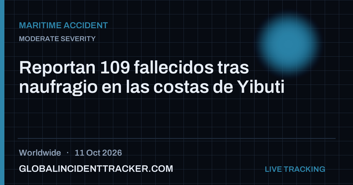 Maritime Accident incident in worldwide on 11 October 2026 — Global Incident Tracker report card