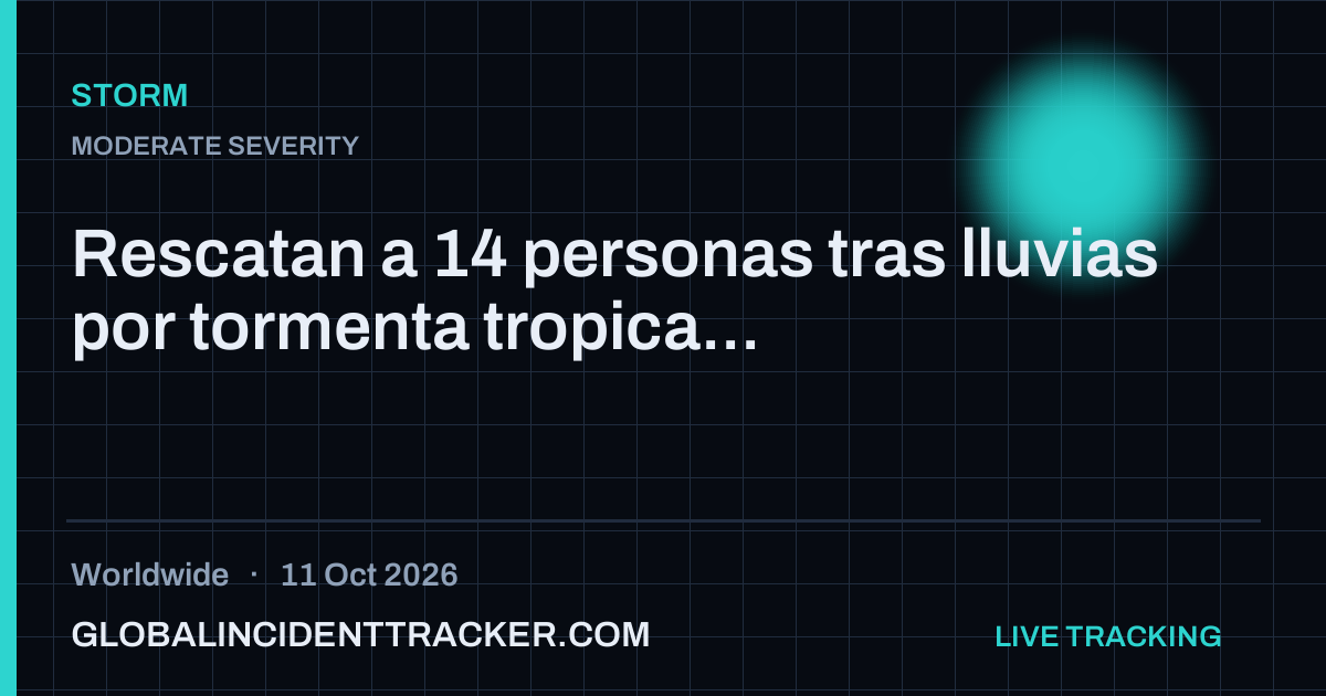 Storm incident in worldwide on 11 October 2026 — Global Incident Tracker report card