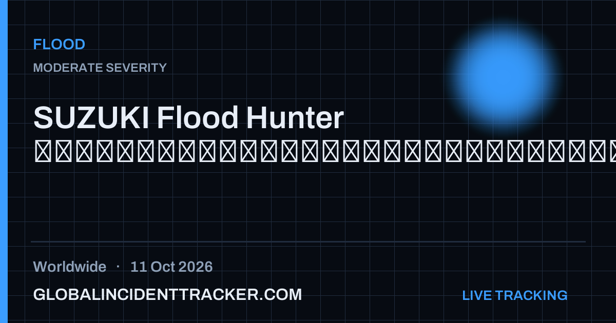 Flood incident in worldwide on 11 October 2026 — Global Incident Tracker report card