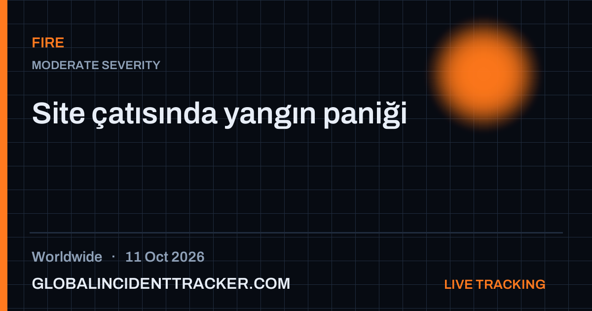 Fire incident in worldwide on 11 October 2026 — Global Incident Tracker report card