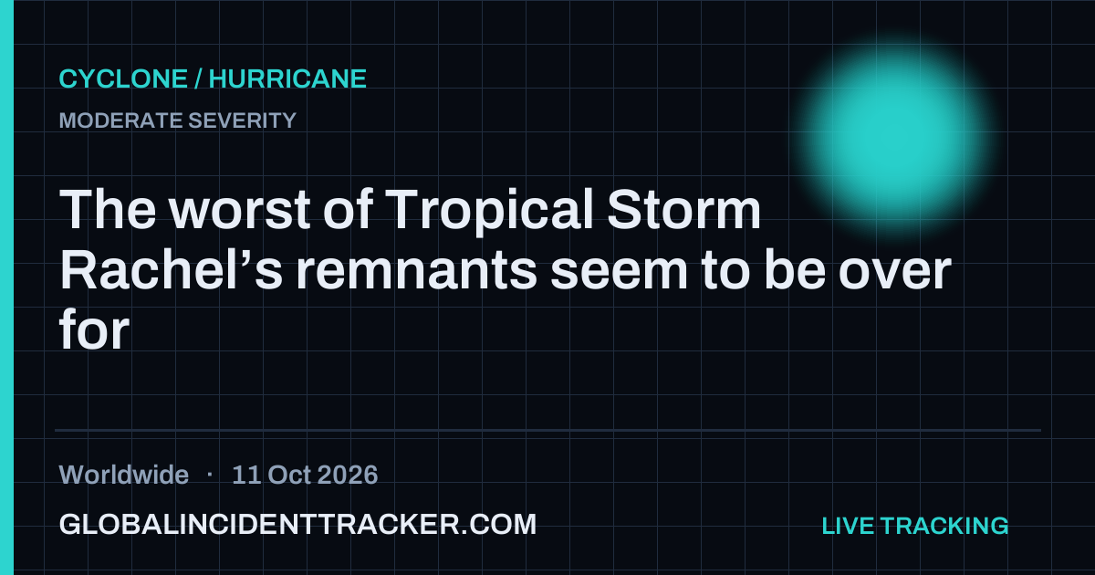 Cyclone / Hurricane incident in worldwide on 11 October 2026 — Global Incident Tracker report card