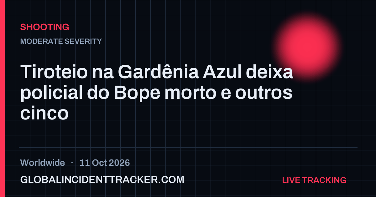 Shooting incident in worldwide on 11 October 2026 — Global Incident Tracker report card