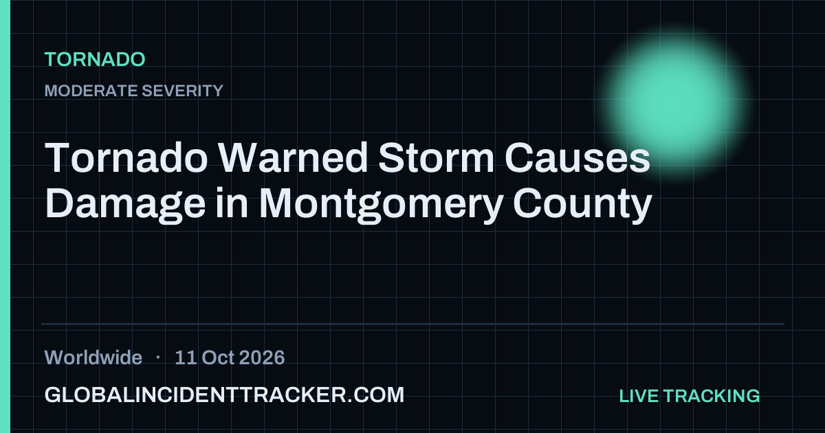Tornado incident in worldwide on 11 October 2026 — Global Incident Tracker report card