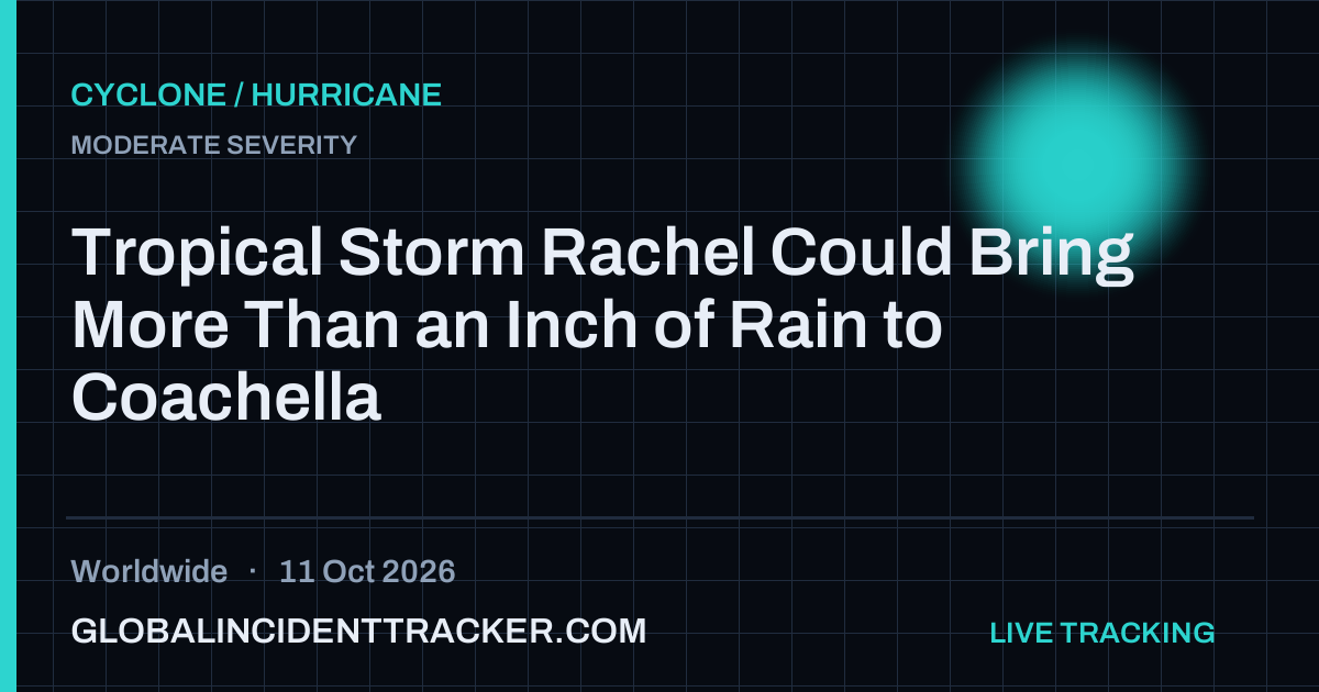 Cyclone / Hurricane incident in worldwide on 11 October 2026 — Global Incident Tracker report card