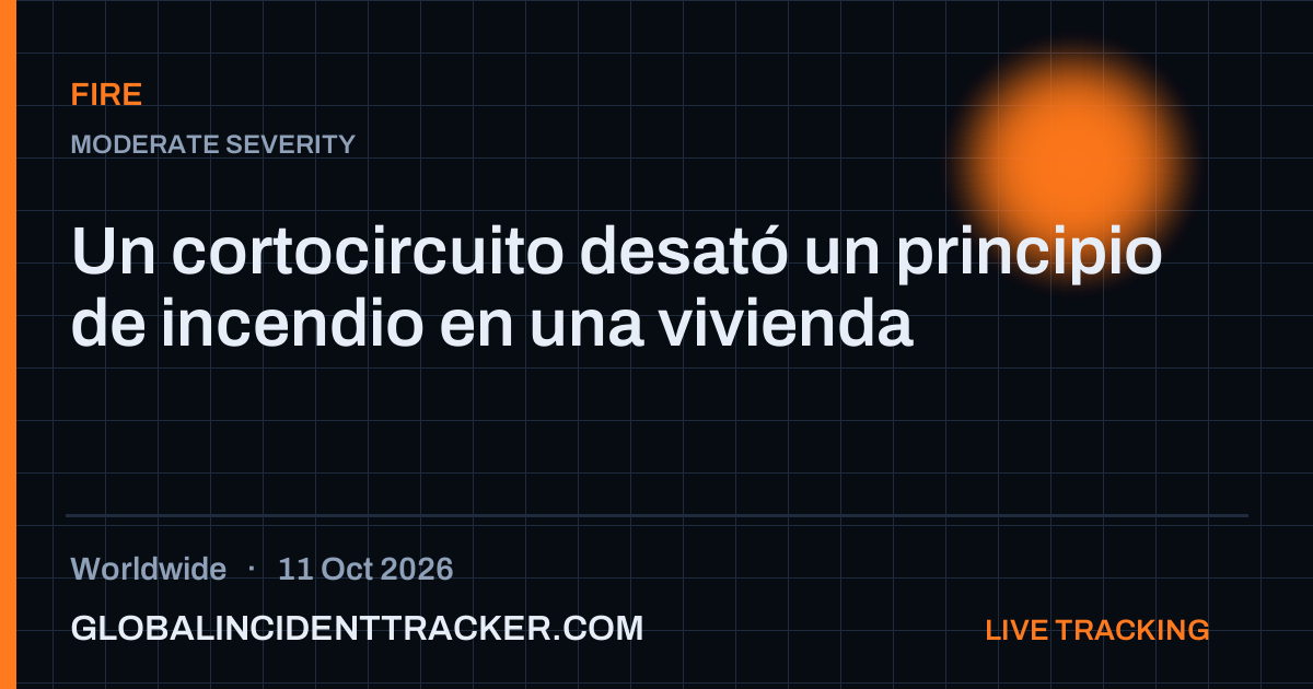 Fire incident in worldwide on 11 October 2026 — Global Incident Tracker report card