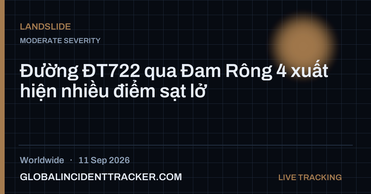 Landslide incident in worldwide on 11 September 2026 — Global Incident Tracker report card