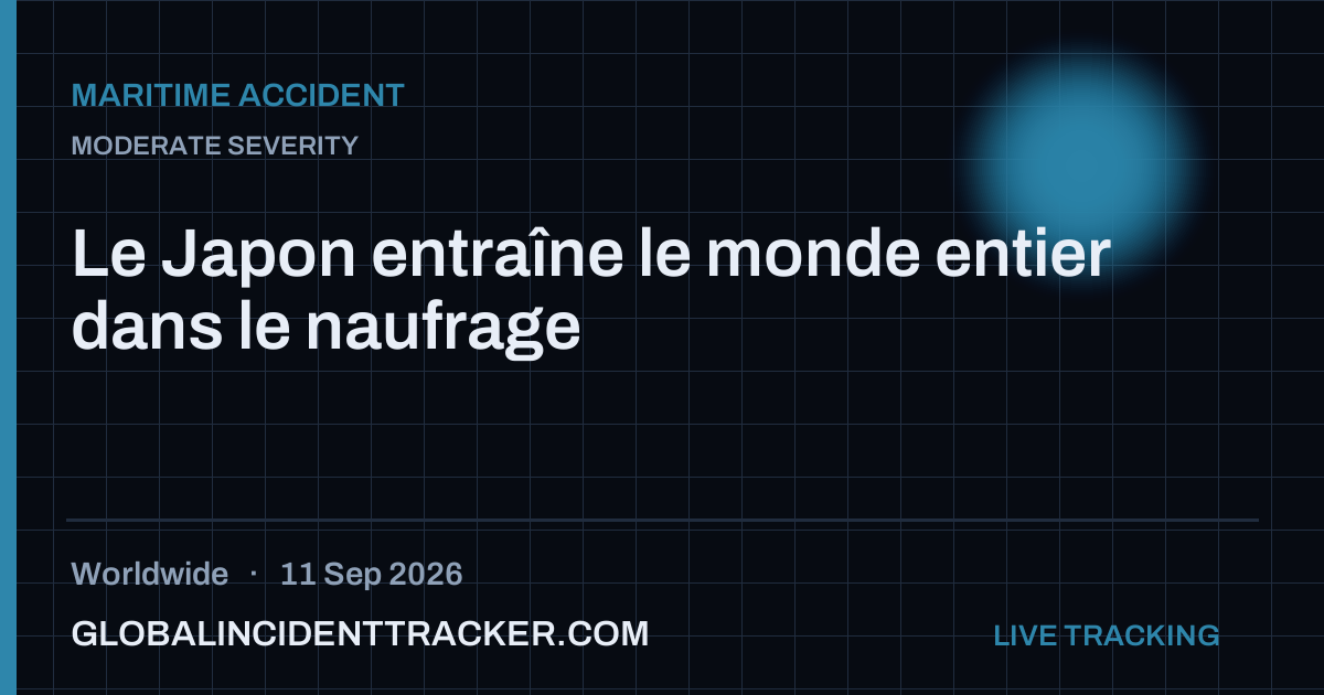 Maritime Accident incident in worldwide on 11 September 2026 — Global Incident Tracker report card