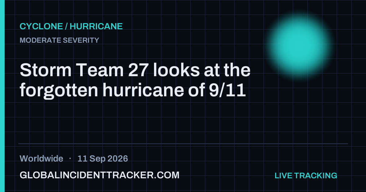 Cyclone / Hurricane incident in worldwide on 11 September 2026 — Global Incident Tracker report card