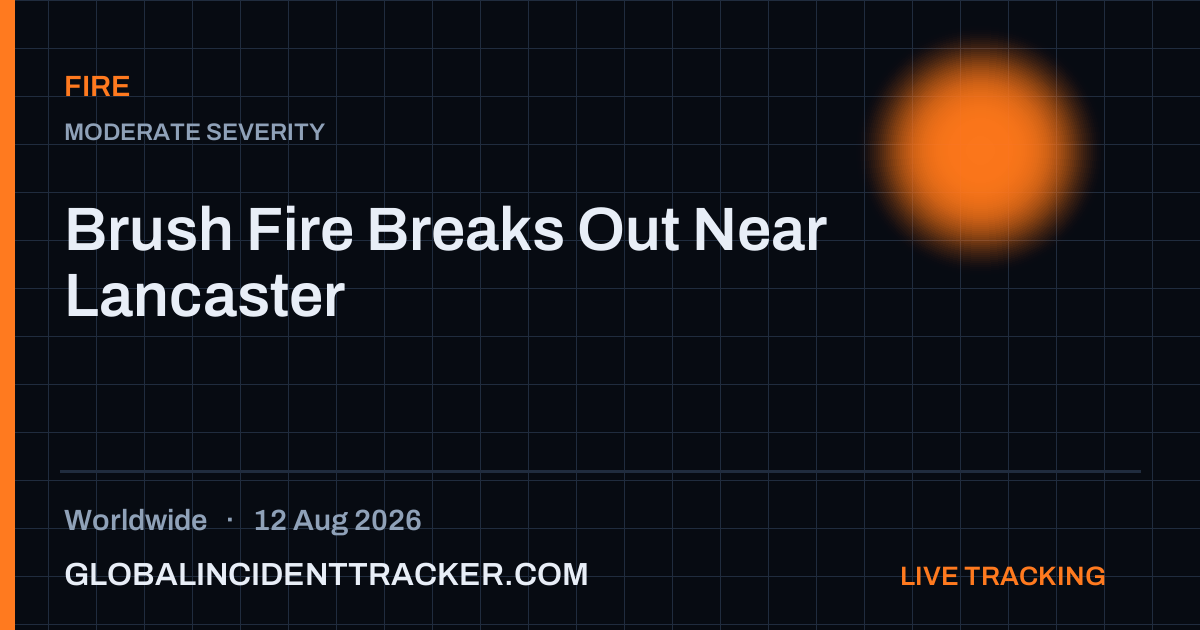 Fire incident in worldwide on 12 August 2026 — Global Incident Tracker report card