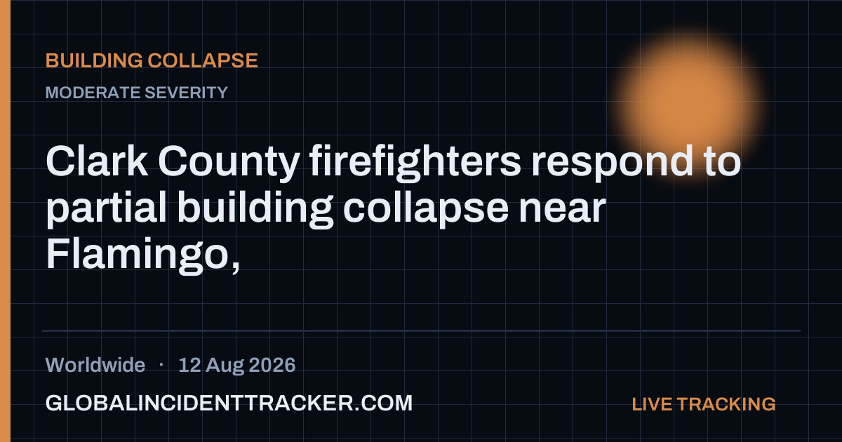 Building Collapse incident in worldwide on 12 August 2026 — Global Incident Tracker report card