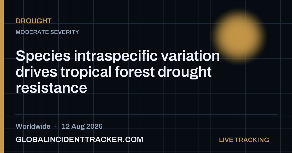 Drought incident in worldwide on 12 August 2026 — Global Incident Tracker report card