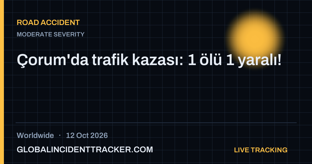 Road Accident incident in worldwide on 12 October 2026 — Global Incident Tracker report card