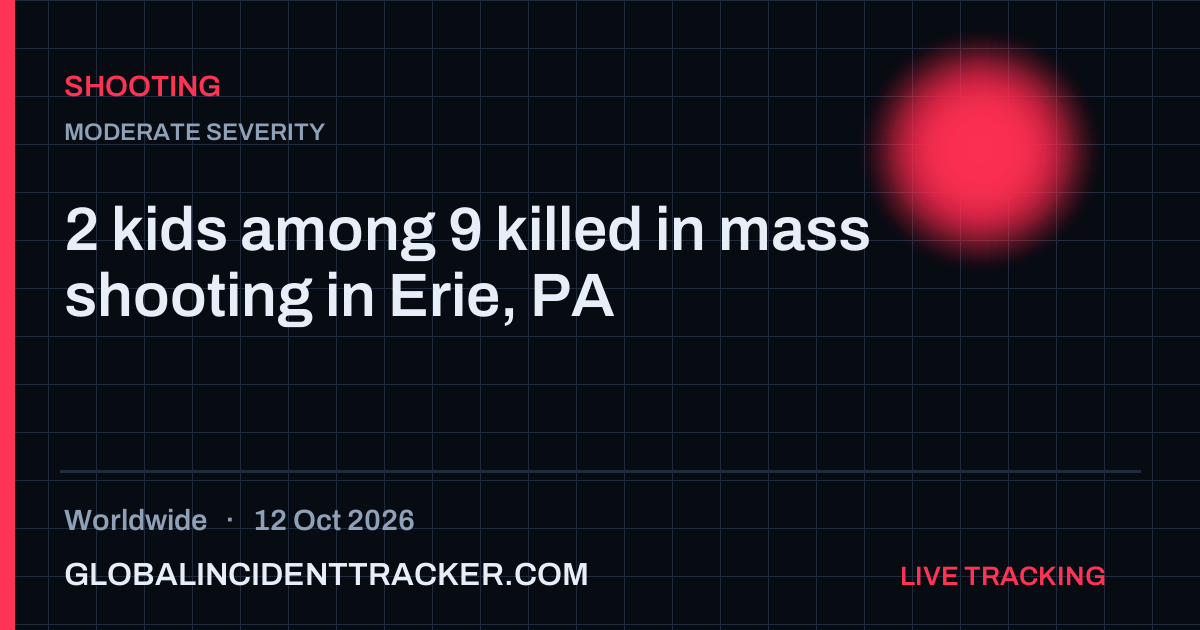 Shooting incident in worldwide on 12 October 2026 — Global Incident Tracker report card