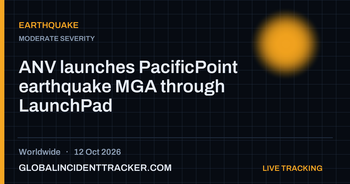 Earthquake incident in worldwide on 12 October 2026 — Global Incident Tracker report card