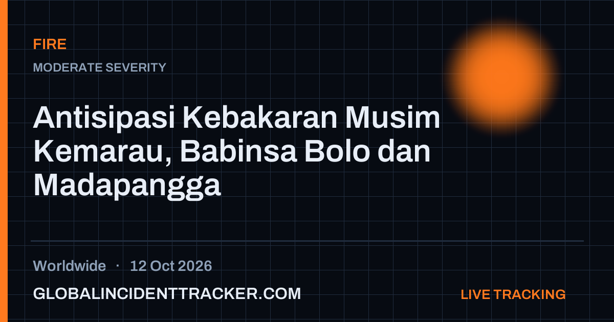 Fire incident in worldwide on 12 October 2026 — Global Incident Tracker report card