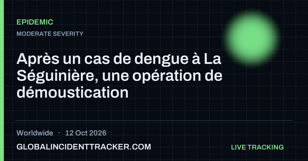 Epidemic incident in worldwide on 12 October 2026 — Global Incident Tracker report card