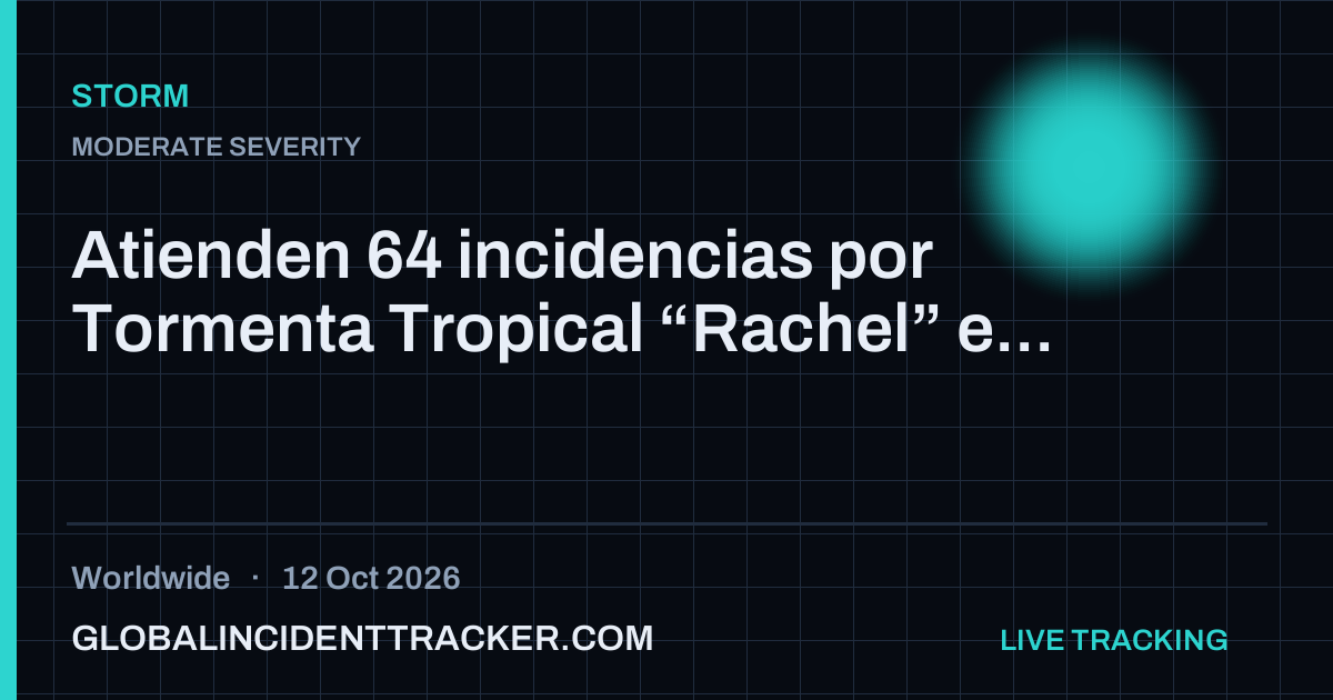 Storm incident in worldwide on 12 October 2026 — Global Incident Tracker report card