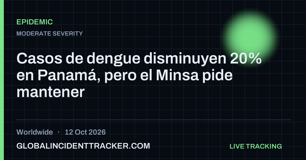 Epidemic incident in worldwide on 12 October 2026 — Global Incident Tracker report card