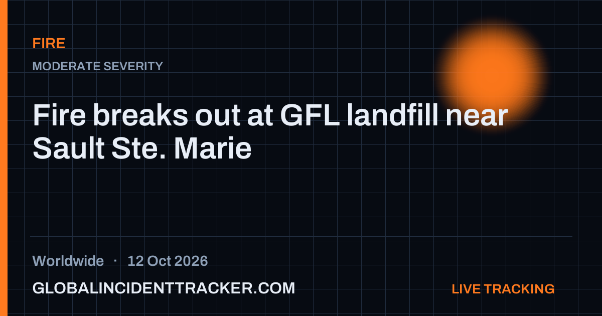 Fire incident in worldwide on 12 October 2026 — Global Incident Tracker report card