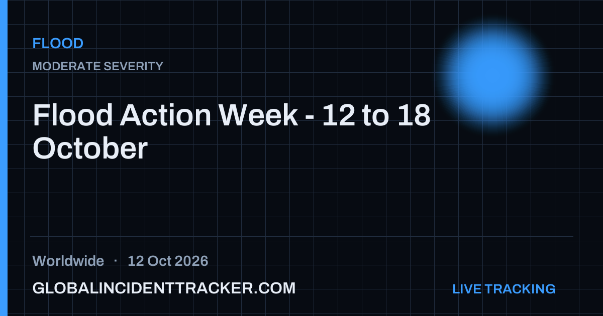 Flood incident in worldwide on 12 October 2026 — Global Incident Tracker report card