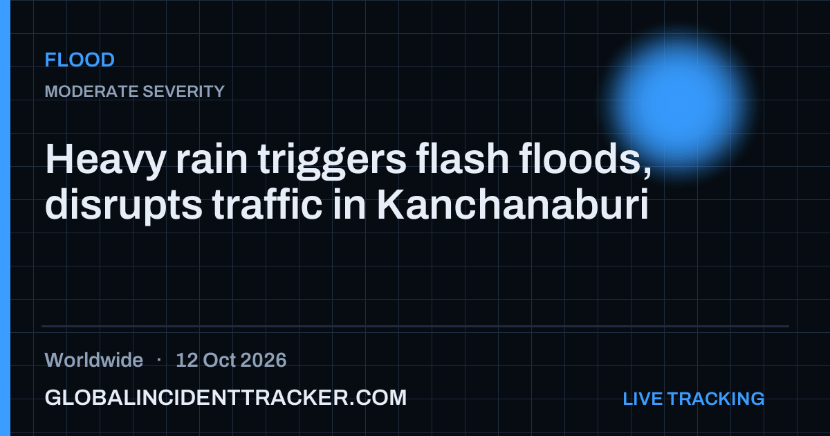 Flood incident in worldwide on 12 October 2026 — Global Incident Tracker report card