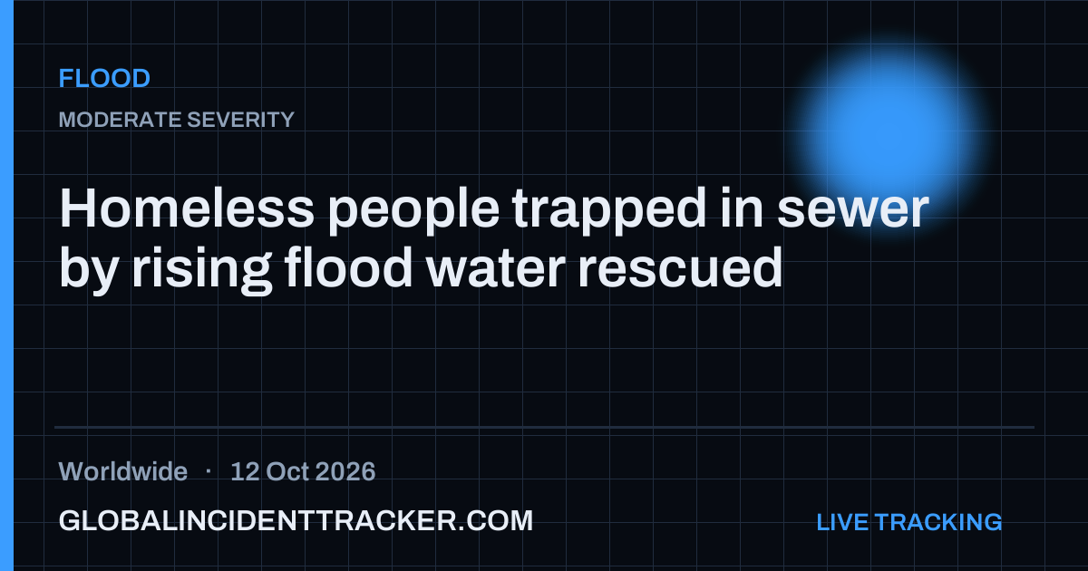Flood incident in worldwide on 12 October 2026 — Global Incident Tracker report card