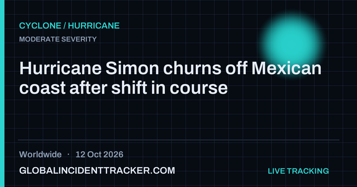 Cyclone / Hurricane incident in worldwide on 12 October 2026 — Global Incident Tracker report card