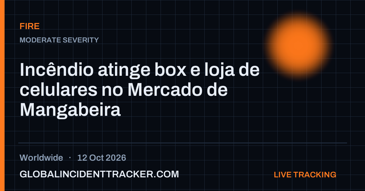 Fire incident in worldwide on 12 October 2026 — Global Incident Tracker report card
