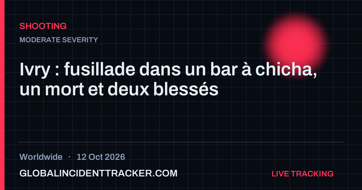Shooting incident in worldwide on 12 October 2026 — Global Incident Tracker report card
