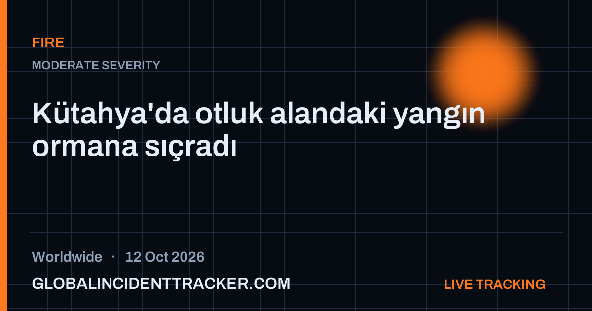 Fire incident in worldwide on 12 October 2026 — Global Incident Tracker report card