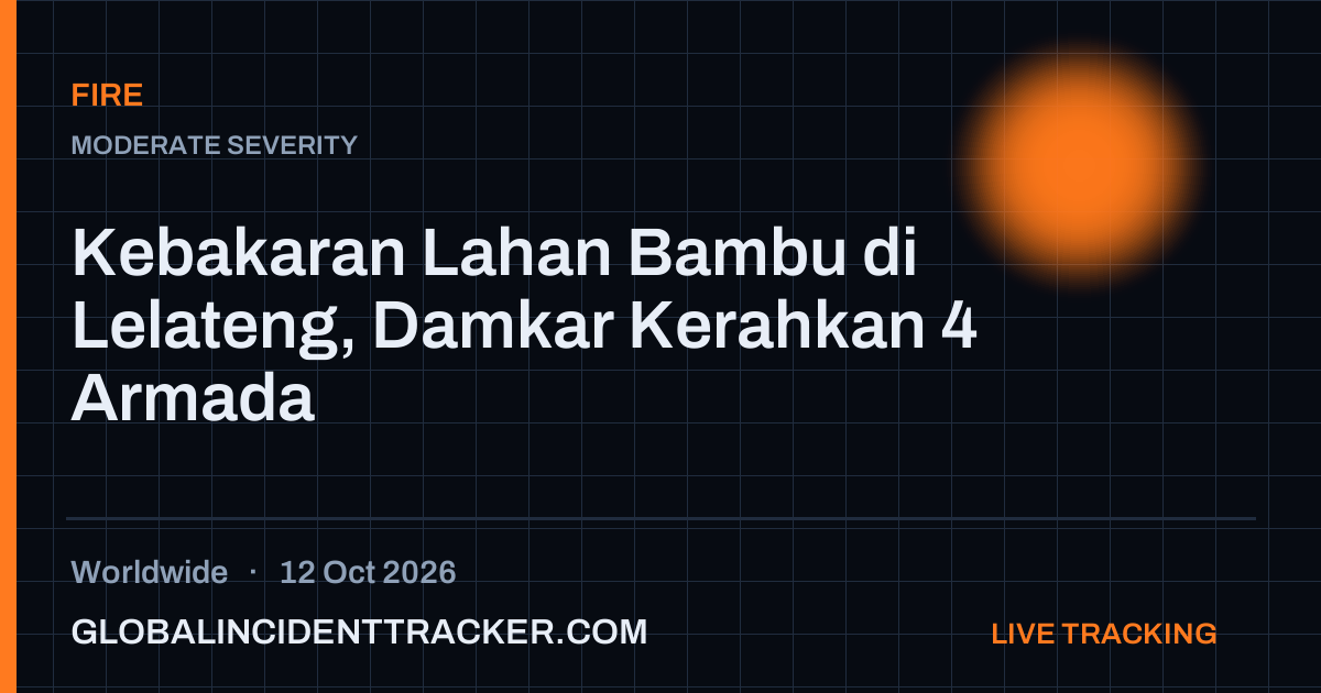 Fire incident in worldwide on 12 October 2026 — Global Incident Tracker report card