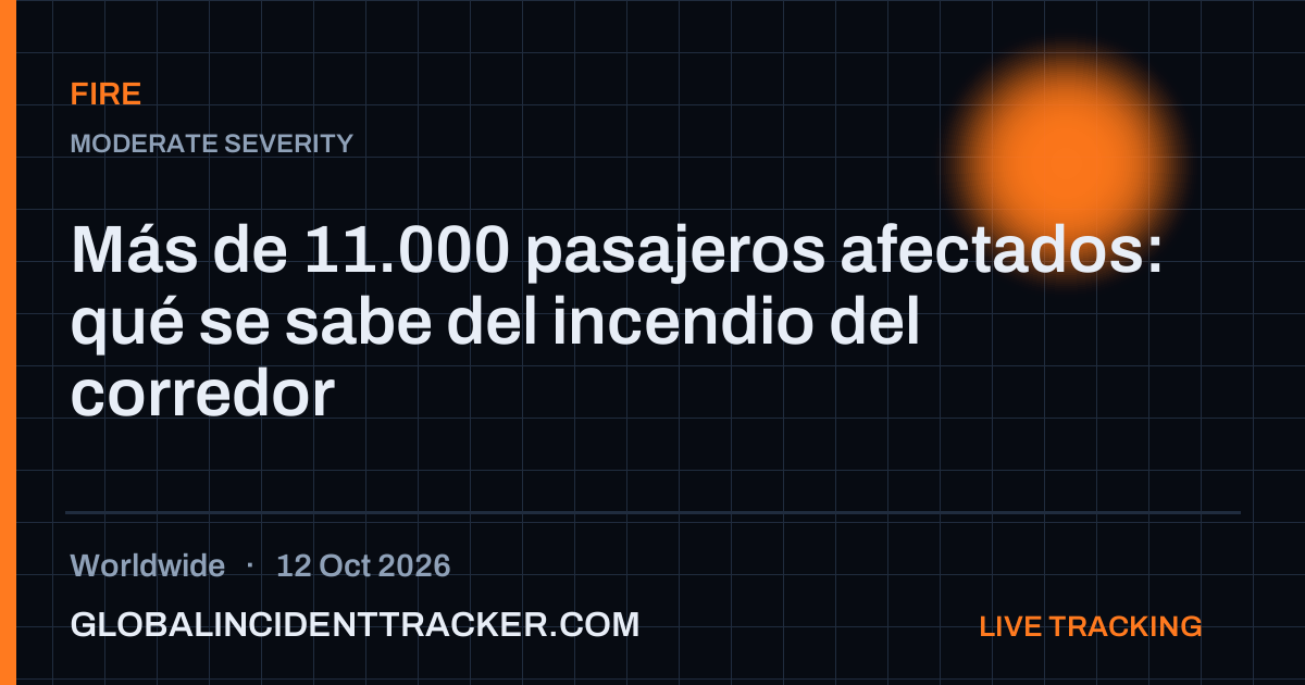 Fire incident in worldwide on 12 October 2026 — Global Incident Tracker report card