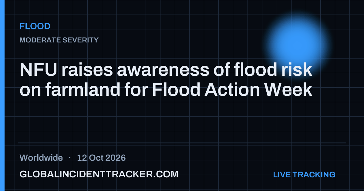 Flood incident in worldwide on 12 October 2026 — Global Incident Tracker report card