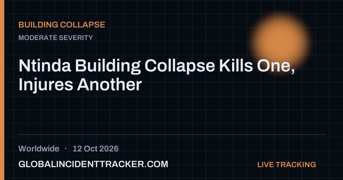Building Collapse incident in worldwide on 12 October 2026 — Global Incident Tracker report card