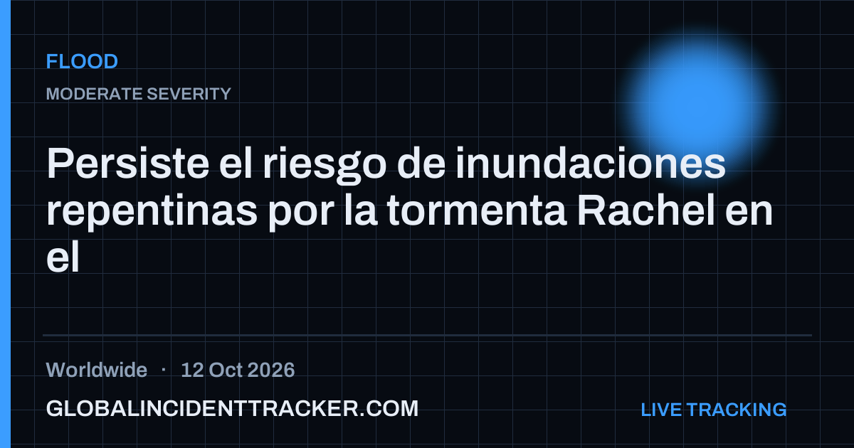Flood incident in worldwide on 12 October 2026 — Global Incident Tracker report card